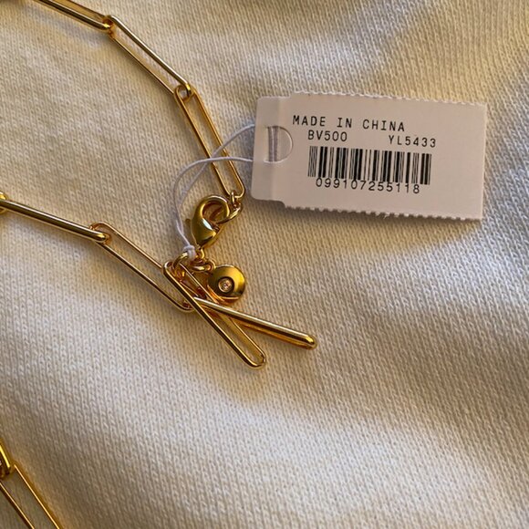 Paper Clip Necklace from JCREW - NEW with tags Gold-Plated - Picture 5 of 5